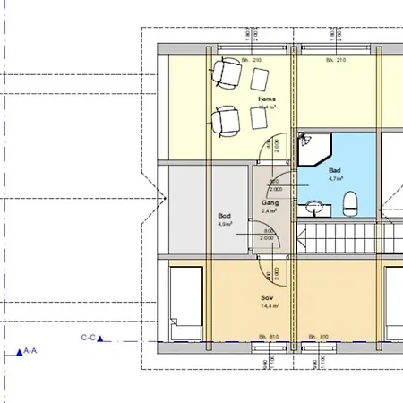 Hovden, New Cabin 2023 Prázdninový dům